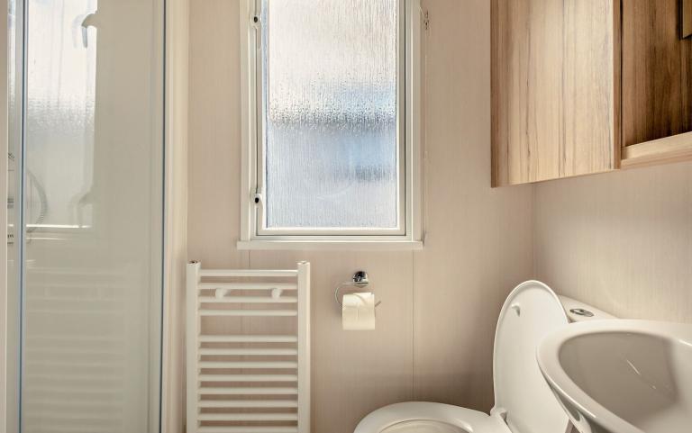 Toilet Area of a Caravan Holiday Home