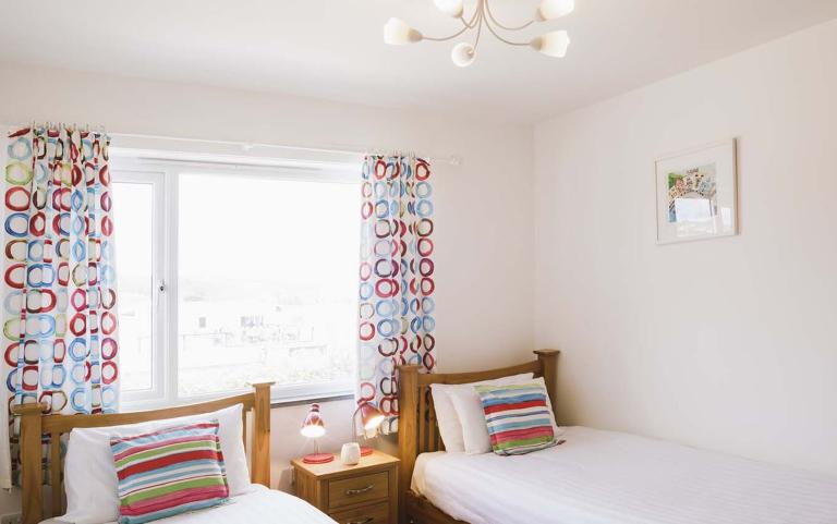 Twin Bedroom Area of a Holiday Home