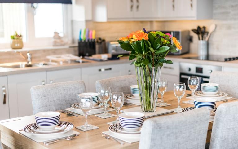 Dining Area of an Apartment on a Holiday Park