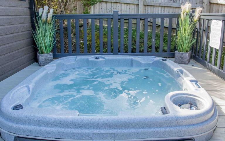 Outdoor Hot Tub and Decking