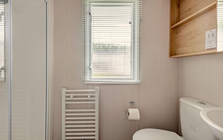 Toilet Area of a Caravan Holiday Home