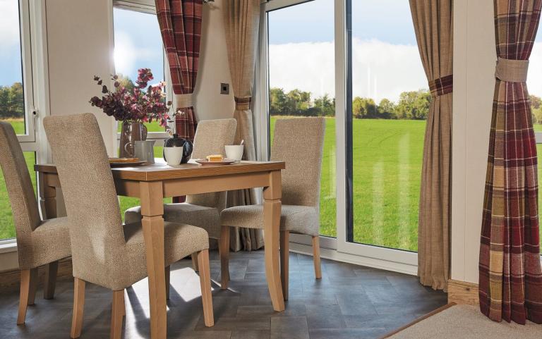 Dining area in a Luxury Lodge