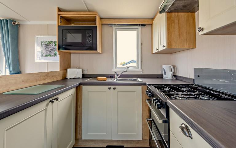 Kitchen Area of a Caravan Holiday Home