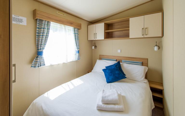 Double Bed Room of a Caravan Holiday Home