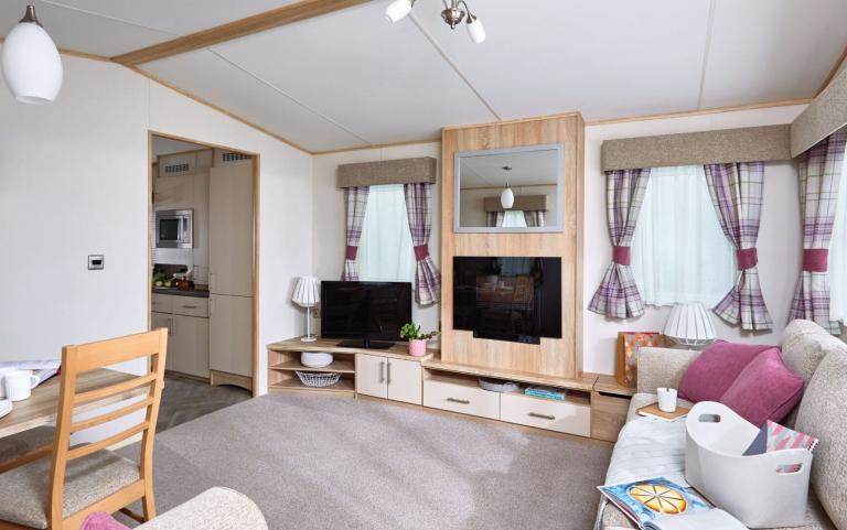 Living Area of a Caravan Holiday Home