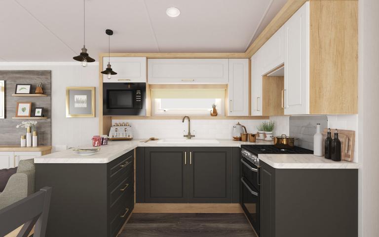 Kitchen area of a Holiday Home