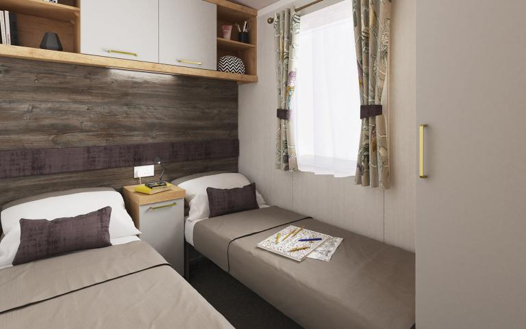 Twin Bedroom area of a Holiday Home