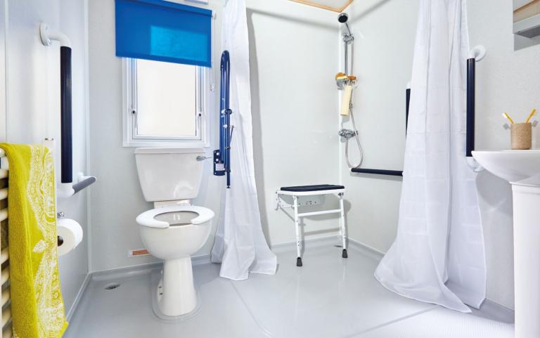 Washroom Area of a Wheelchair Access Caravan Holiday Home