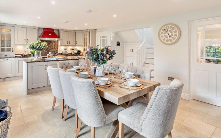 Kitchen & Dining Area in a Holiday Home