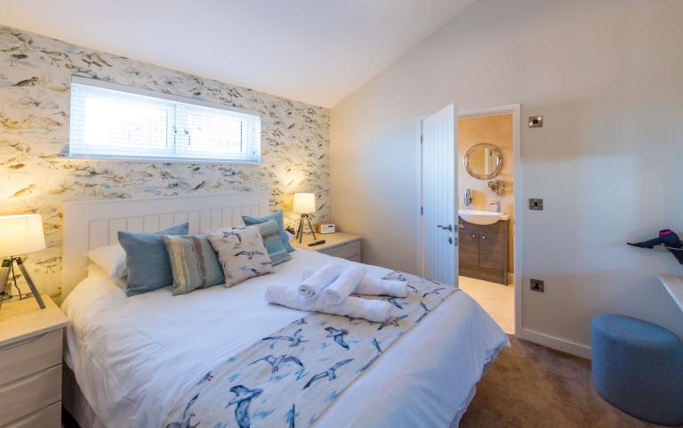 Master Bedroom with a Glimpse of a En-suite Bathroom