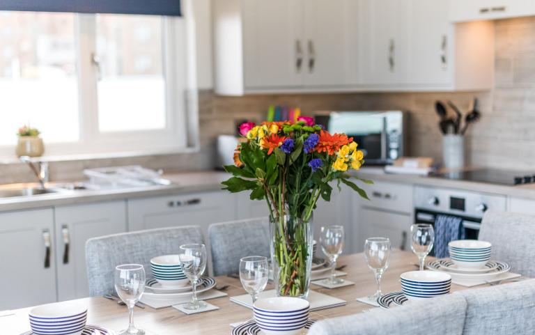 Dining Area of an Apartment on a Holiday Park