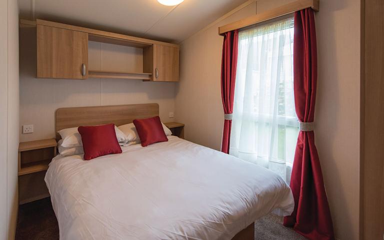 Master Bedroom Area of a Caravan Holiday Home