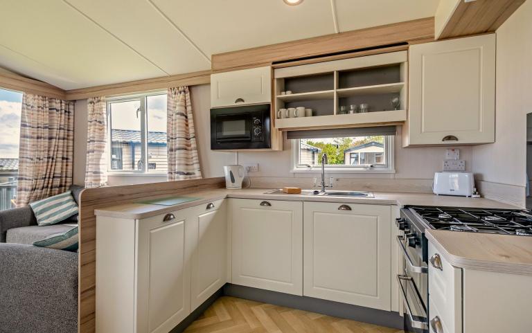 Kitchen Area in a Caravan Holiday Home