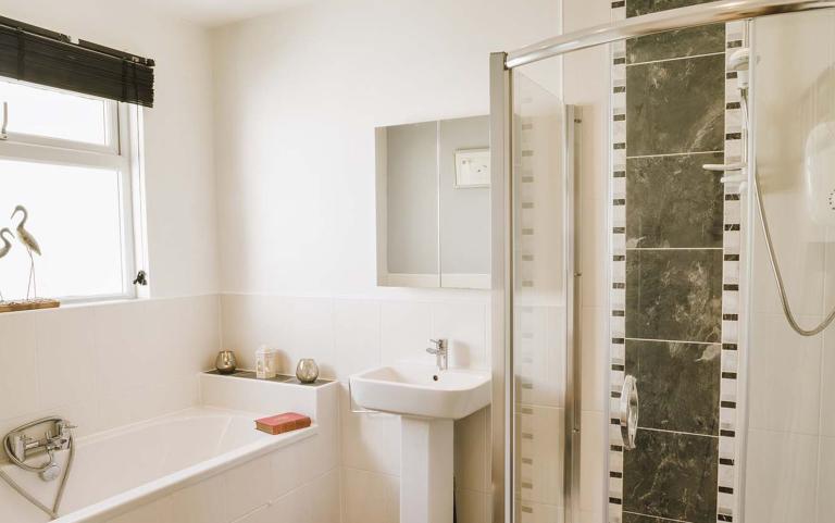 Bathroom area of a Holiday Home