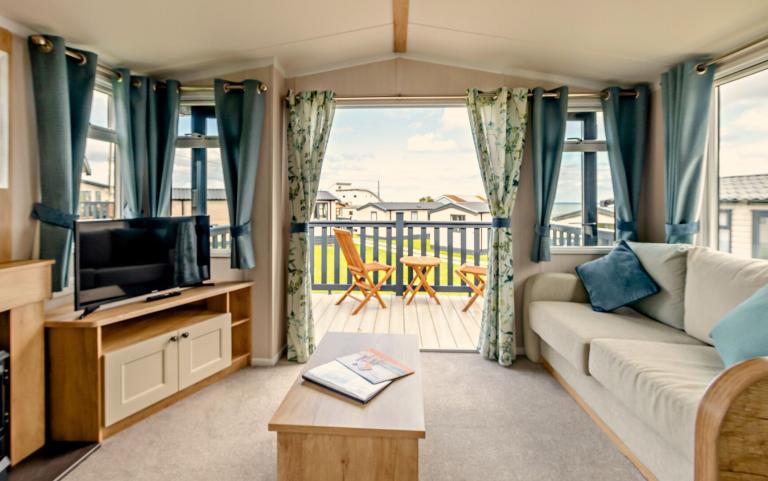 Lounge Area in a Caravan Holiday Home