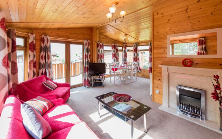 Lounge and Dining Area in a Luxury Lodge