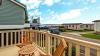 Outdoor Decking area of a Caravan Holiday Home with Sea views