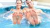 Two People Enjoying a Hot Tub